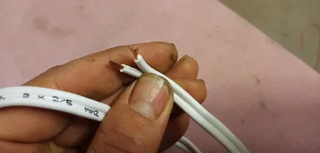 سیم نایلون برق 2 در 2.5 کد SN2.5 طول 30 متر