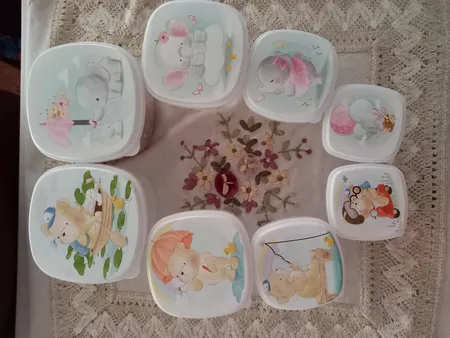 ظرف نگهدارنده وینتج طرح فیل مدل VNP035 مجموعه 4 عددی