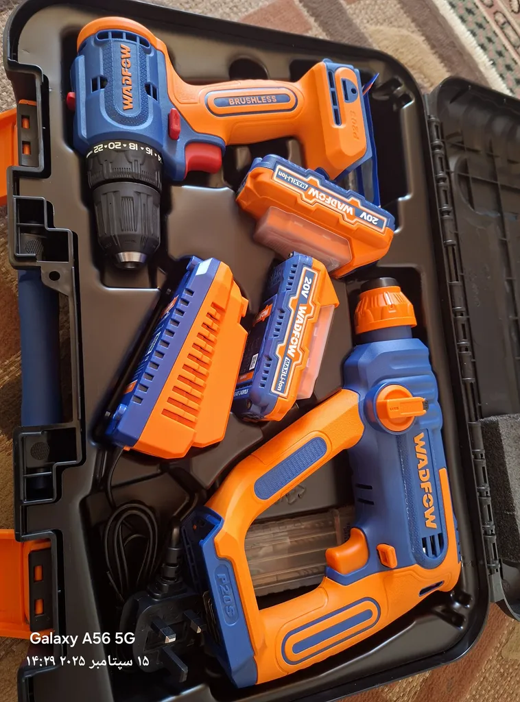 دریل چکشی و دریل بتن کن وادفو مدل WOS240681 مجموعه 2 عددی