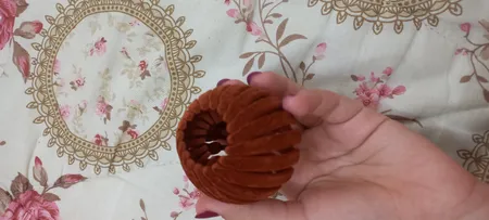 کلیپس مو زنانه مدل گوجه‌ای مخملی کد 1523 brg