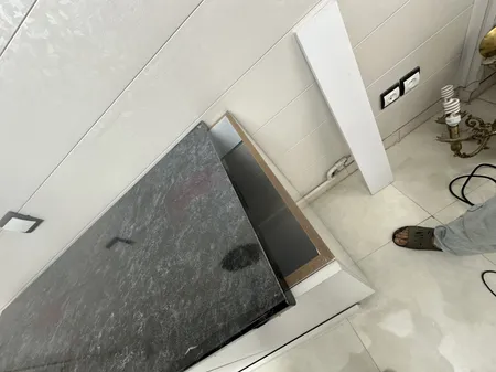 کابینت زمینی فلفور کابینت مدل 130 cm مجموعه دو عددی
