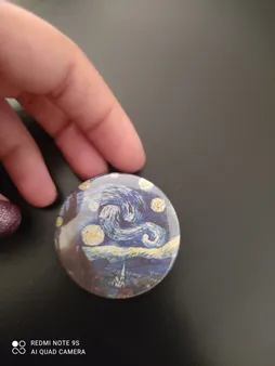 پیکسل طرح شب پر ستاره ونسان ونگوگ کد 10112