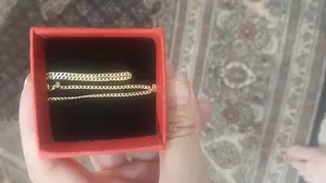 تجریه خرید زنجیر طلا 18 عیار زنانه مدل گلستانه طرح کارتیه کد c6