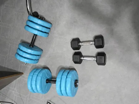 دمبل رادیس فیت مدل DVPO 15-2500 وزن 15 کیلوگرم بسته دو عددی