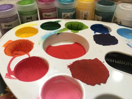 گواش 6 رنگ پارس مدل 006