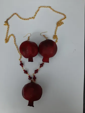 نیم ست شهر شیک مدل S634 انار طبیعی