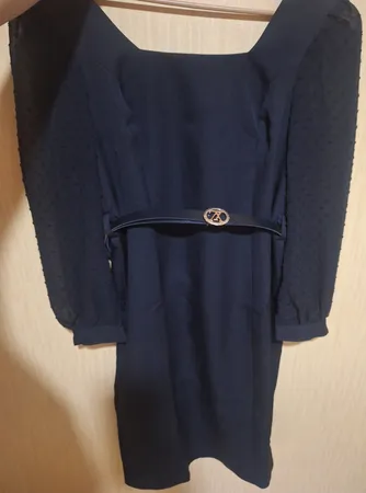 پیراهن یقه خشتی زنانه مدل باران مجلسی