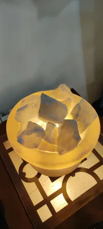 آباژور سنگ نمک طب سنگ طرح کاسه کد TA-50106