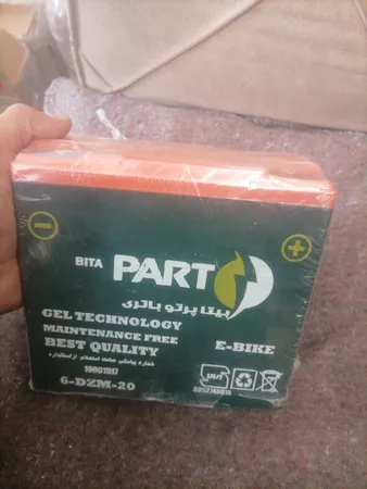 باتری موتور سیکلت برقی 12 ولت 20 آمپر  بیتا پرتو باتری مدل E-BIKE6-DZM-20
