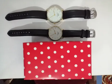 ست ساعت مچی عقربه ای زنانه و مردانه مدل DW 2644 - ST-M-S