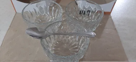 پیاله بلور کاوه مدل زرین بسته 6 عددی