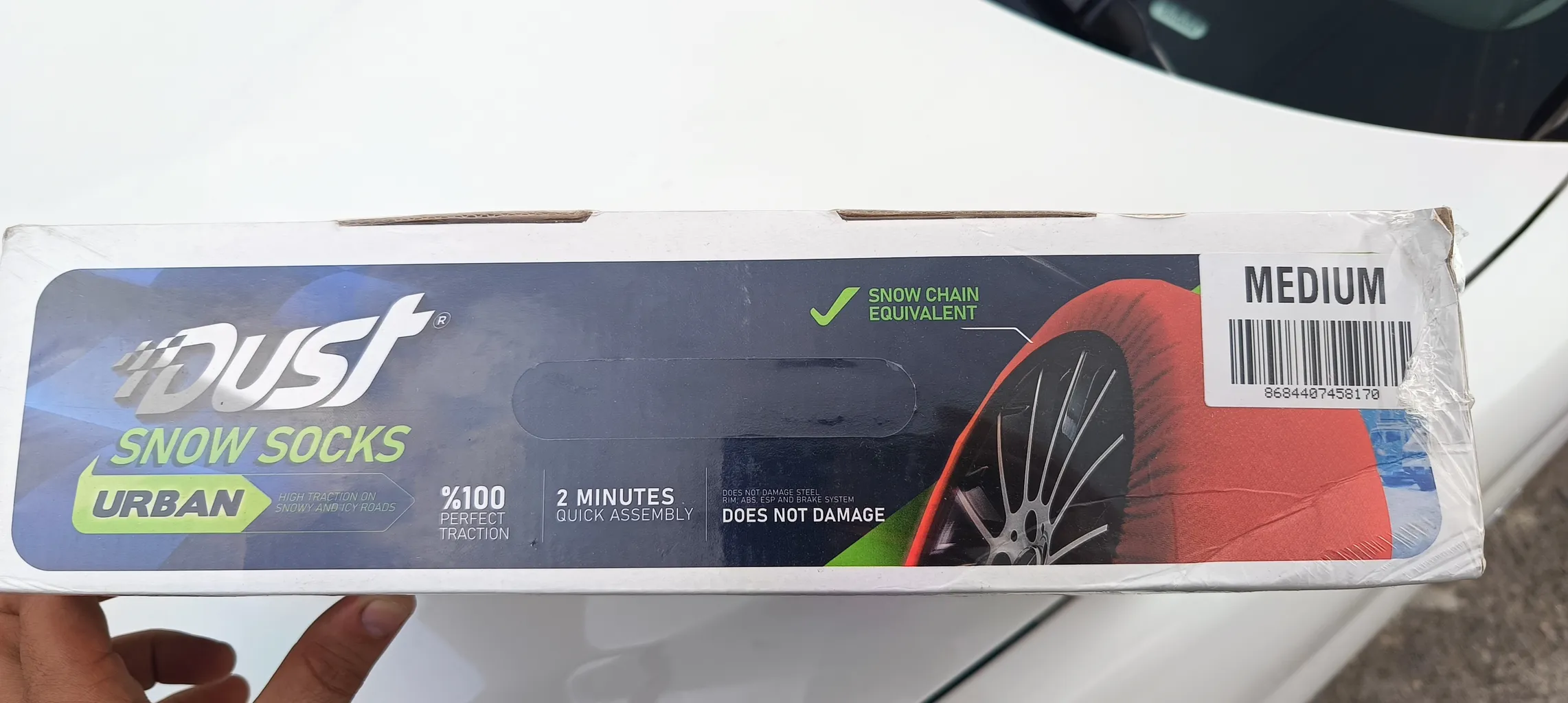 زنجیر چرخ مدل نانو الیاف بسته 2 عددی