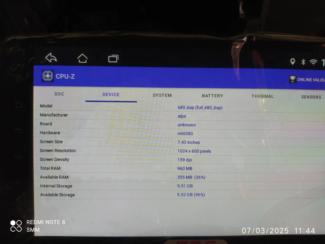 مانیتور خودرو راک مدل اندروید(4+64) مناسب برای پراید 132
