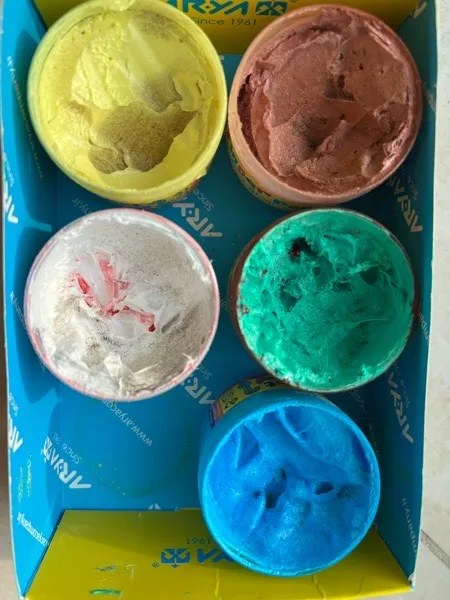 رنگ انگشتی 6 رنگ آریا مدل 7003- حجم 300 میلی لیتر