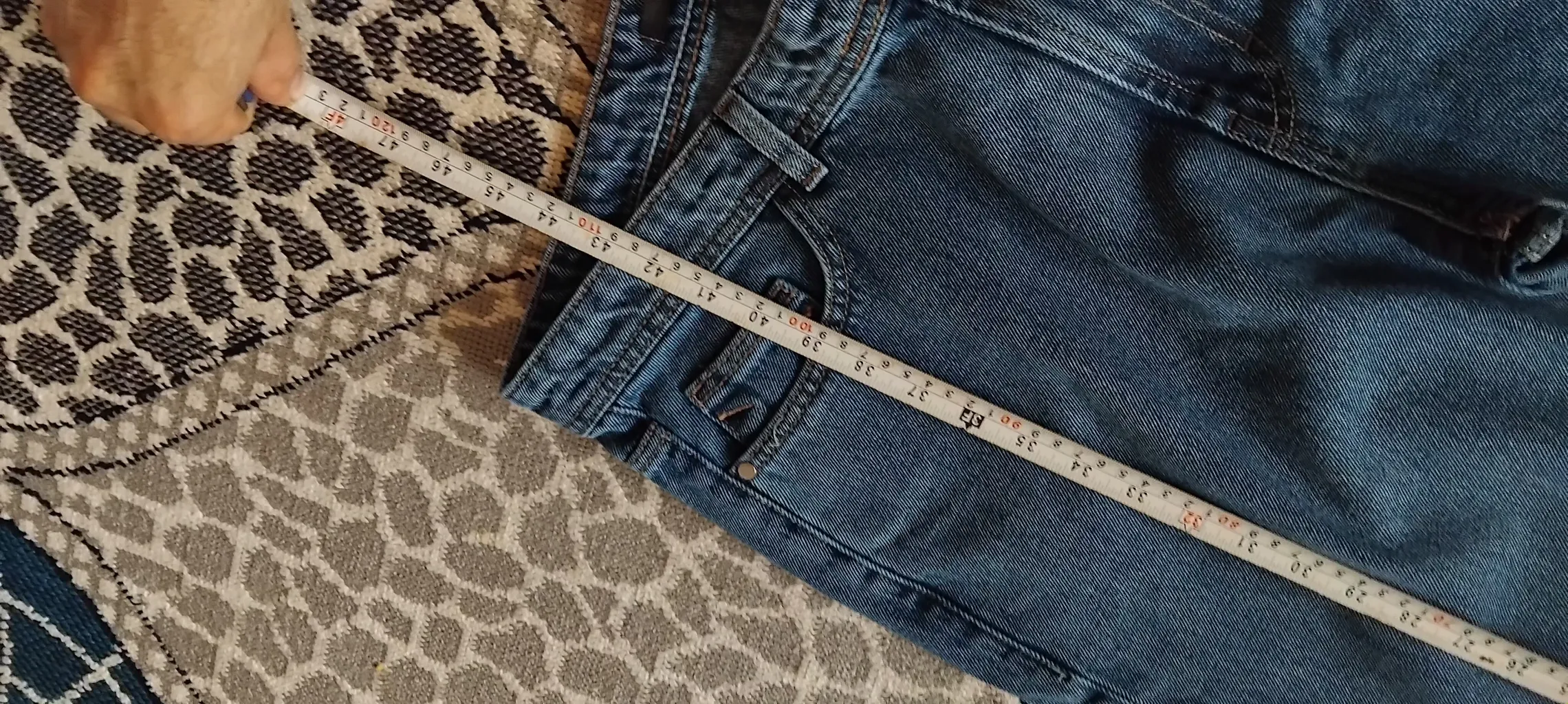 شلوار جین مردانه ایزی دو مدل 102/1 رنگ آبی تیره