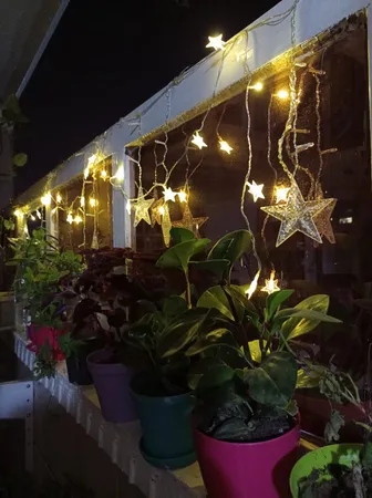 ریسه ال ای دی مدل ماه و ستاره بزرگ نامتقارن کد ASFS52 طول 2.5 متر