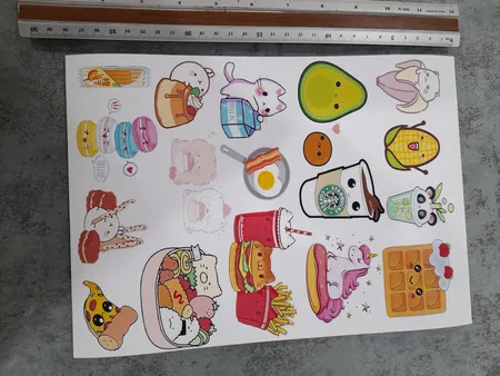 برچسب مشایخ مدل اسکرپ بوک طرح کیوت کد V2 بسته 10 عددی