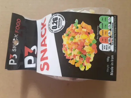 حبه میوه های استوایی خشک پی تری - 100 گرم