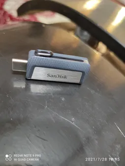 فلش مموری سن دیسک مدل Ultra Dual Drive USB Type-C ظرفیت 128 گیگابایت
