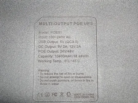 یو پی اس کوچک دبلیو جی پی مدل POE1 ظرفیت 10400 میلی آمپر ساعت