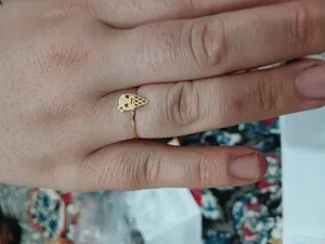 تجریه خرید انگشتر طلا 18 عیار دخترانه مایا ماهک مدل MR1125 طرح بستنی قیفی