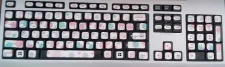 برچسب کیبورد طرح آب‌نبات کد 5 با حروف فارسی