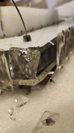 لوستر مدل سه حلقه شش ضلعی کد A-1