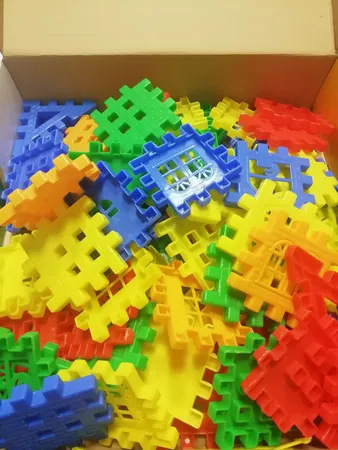 بازی ساختنی بلوک های خانه سازی 72 تکه