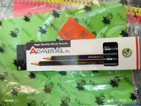 مداد مشکی ادمیرال مدل 125 بسته 12 عددی