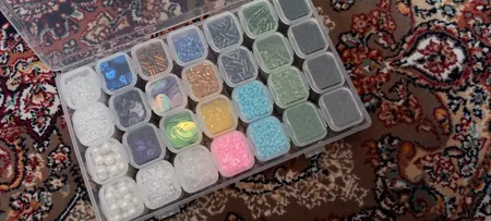 جعبه ابزار خیاطی مدل نظم دهنده منجوق کد 00