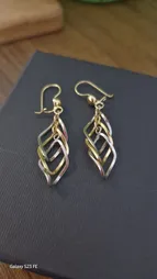 گوشواره طلا 18 عیار زنانه طلای مستجابی کد 670192