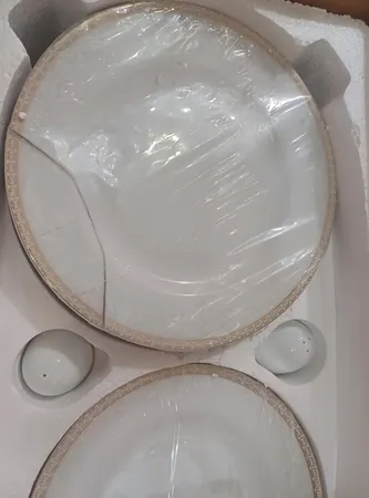 سرویس غذاخوری 28 پارچه 6 نفره چینی زرین ایران مدل  ایتالیااف ریوا درجه عالی