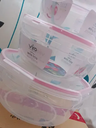 ظرف نگهدارنده ویرو پلاستیک مدل 307 مجموعه 5 عددی