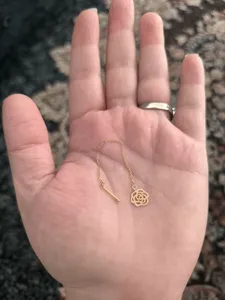 تجریه خرید گوشواره طلا 18 عیار زنانه ماهک مدل ME0560 طرح گل رز