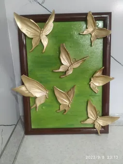 دیوارکوب طرح پروانه کد P01 مجموعه ۷ عددی