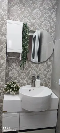 ست کابینت و روشویی آزالیا مدل Milana 17 به همراه آینه و باکس