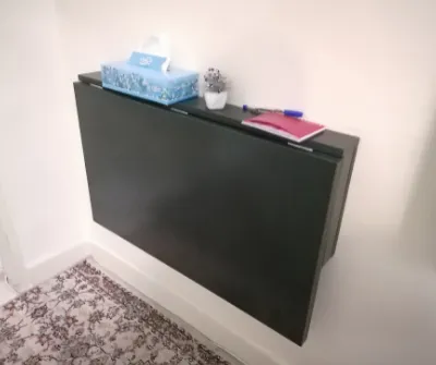 میز تحریر مدل دیواری تاشو کد ima-923