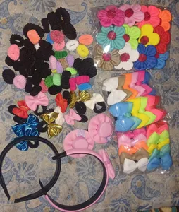 تجریه خرید تل و کش مو دخترانه مدل بسته 100 عددی