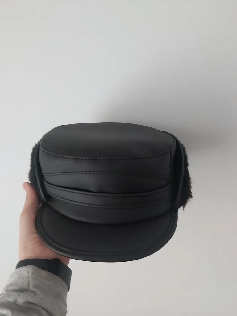 کلاه کپ مردانه طرح روس نقابدار مدل داخل خز LUXE