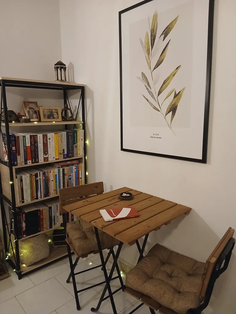 میز و صندلی غذاخوری دو نفره مدل چوبی کد 2090