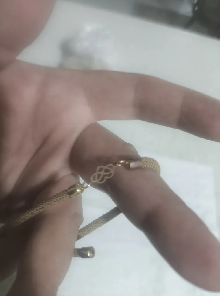 دستبند طلا 18 عیار زنانه مدل قلب و بی نهايت