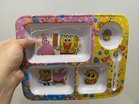ظرف غذای کودک مدل باب اسفنجی کد 703