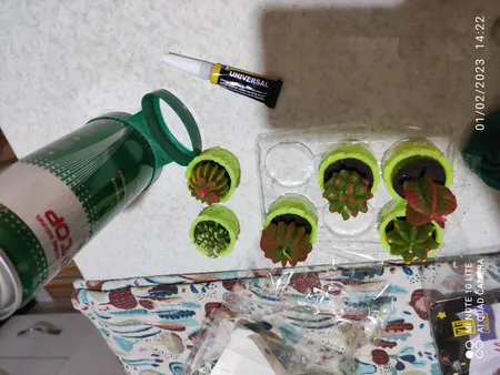 شمع طرح کاکتوس مجموعه 6 عددی