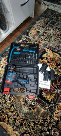 دریل چکشی شارژی برشلس باس کد GHR406 مجموعه 25 عددی