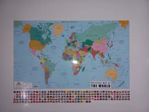 تجریه خرید نقشه سیاسی جهان انتشارات اندیشه کهن پرداز کد 2023