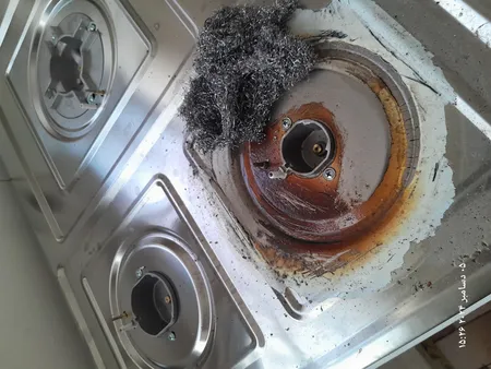 اجاق گاز 5 شعله هاکان مدل اجاق گاز چهار درب صفحه استیل بوش با ترموکوپل