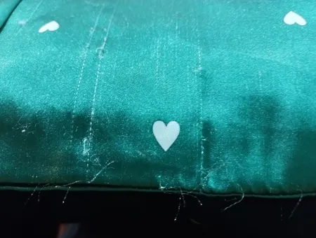 رو بالشی مدل ساتن ابریشم طرح قلب