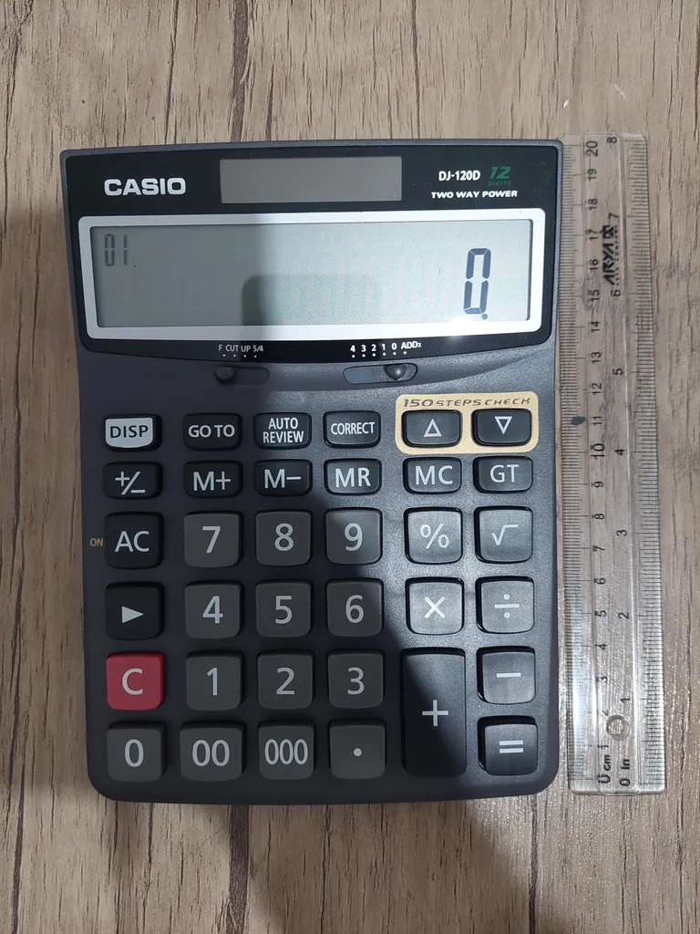 ماشین حساب کاسیو DJ-120-D