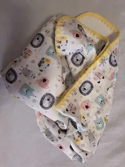 پتو نوزاد مادرکر مدل حیوانات سایز 80x80 سانتی متر