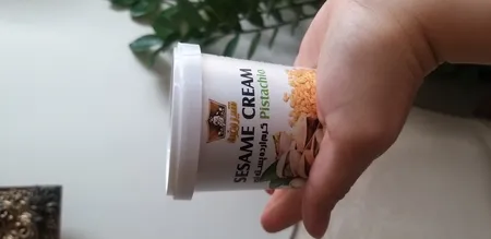 کرم ارده پسته‌ای شیررضا -185 گرم